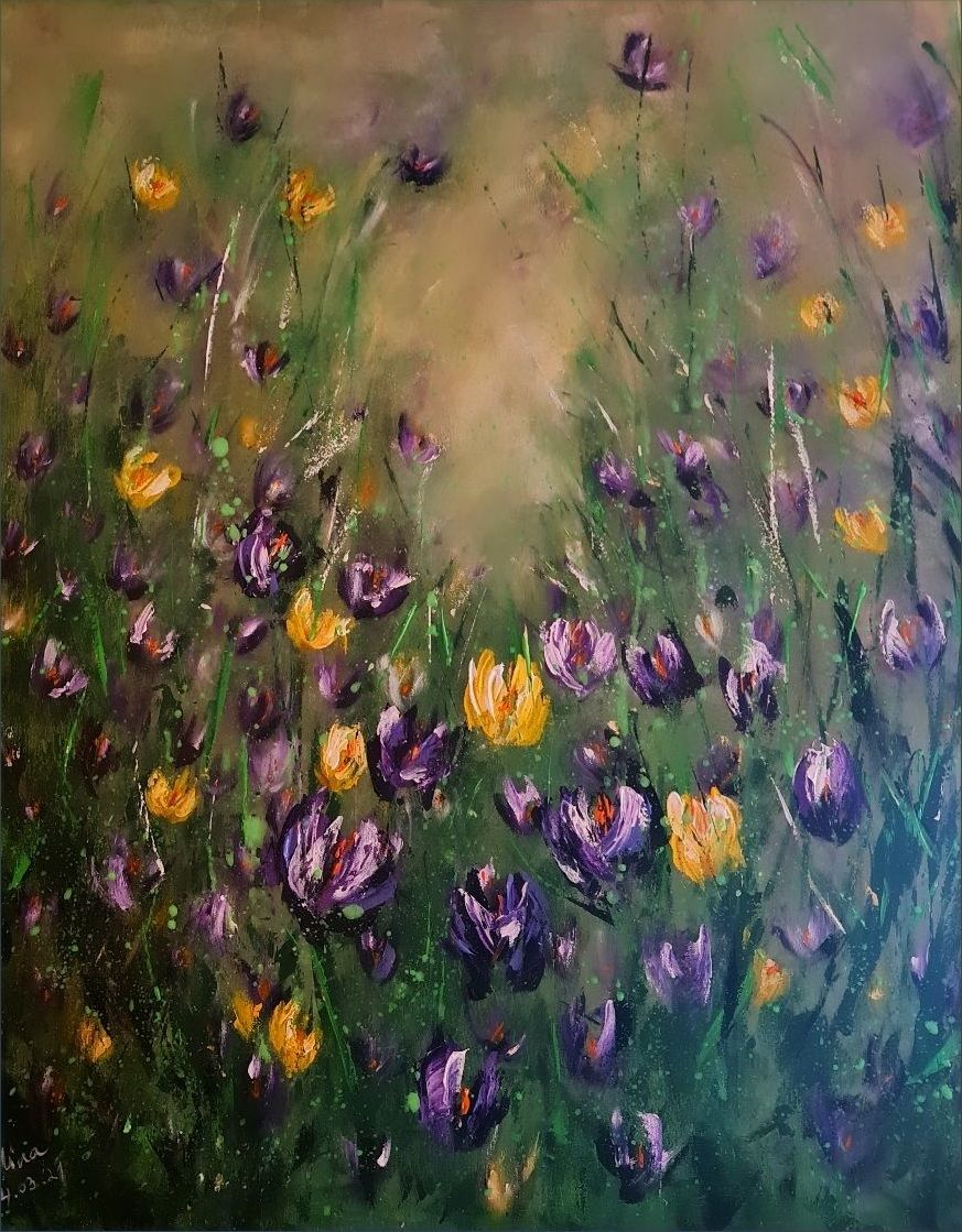 ArteDiAlina.com painting: First flowers